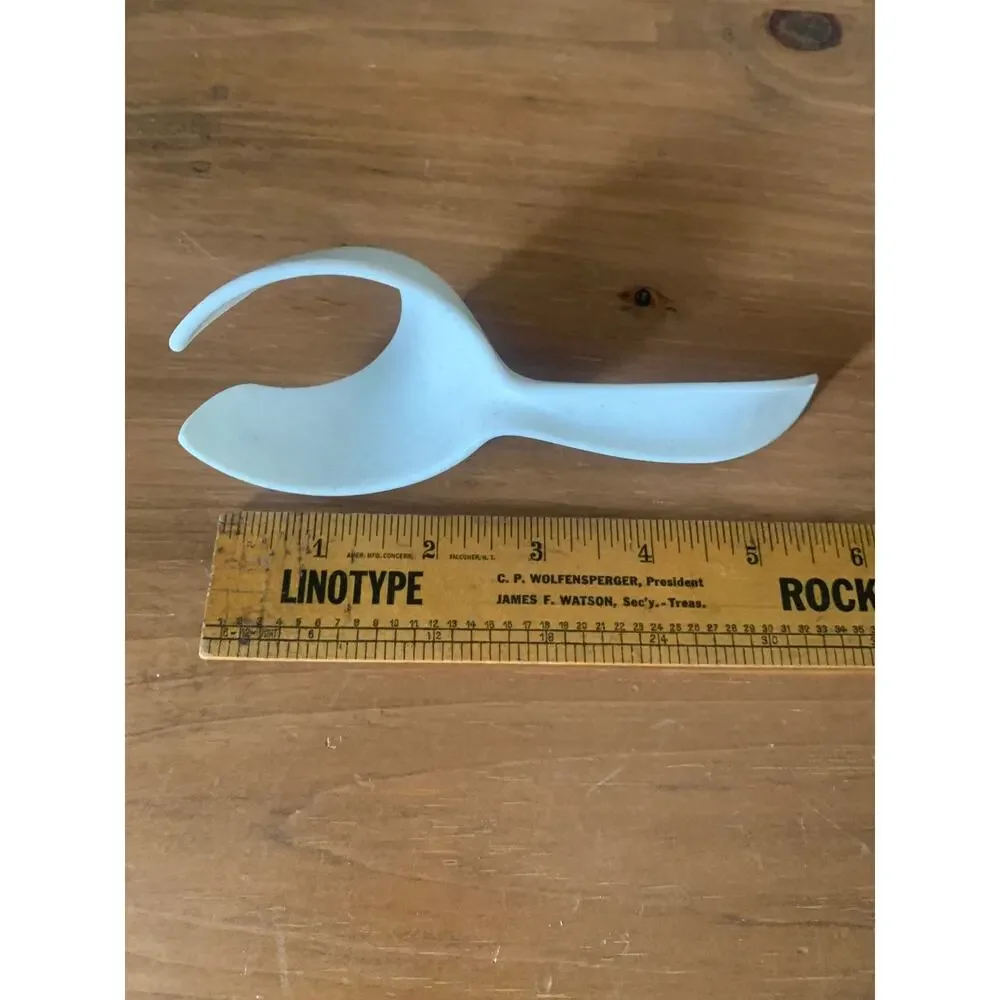 Tupperware Hard Boiled Egg Lifter Scoop Light Grey Beige Speckled